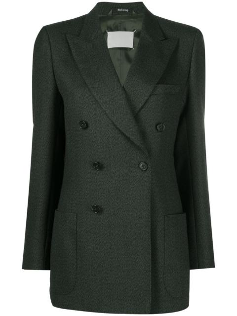 single-breasted peak-lapel blazer