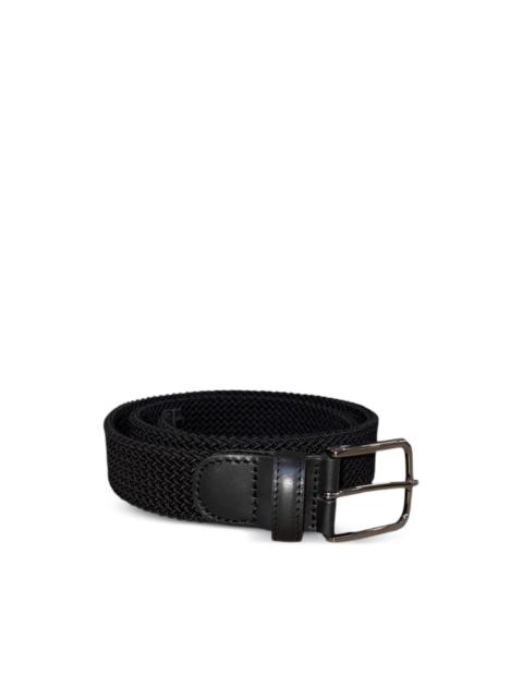 textured leather belt