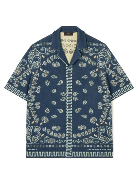 Cotton Piquet Bandana Shirt