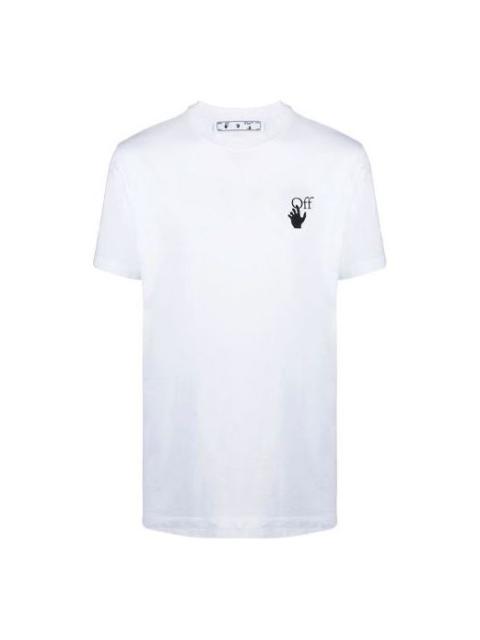 Off-White SS21 Arrow Short Sleeve Loose Fit White OMAA027S21JER0050110