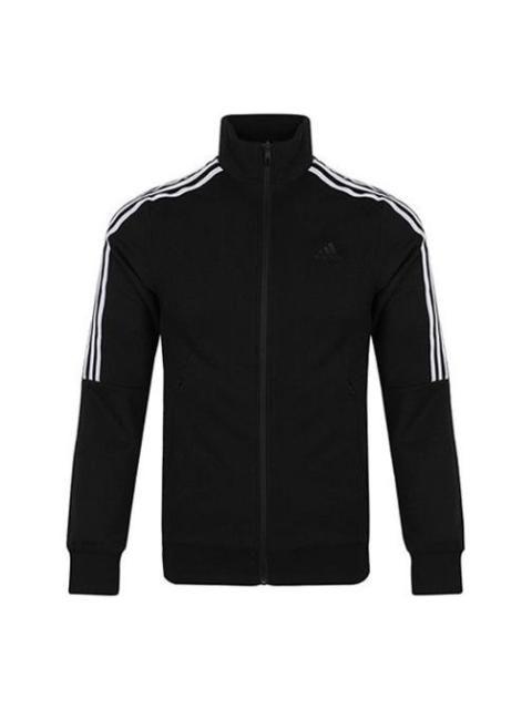 adidas Tt Ft 3S Stand Collar Knit Jacket Black DW4598
