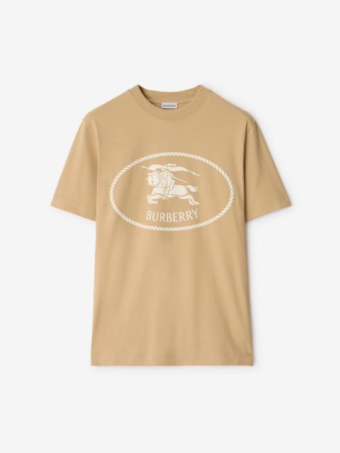 Knight Stamp Cotton T-shirt