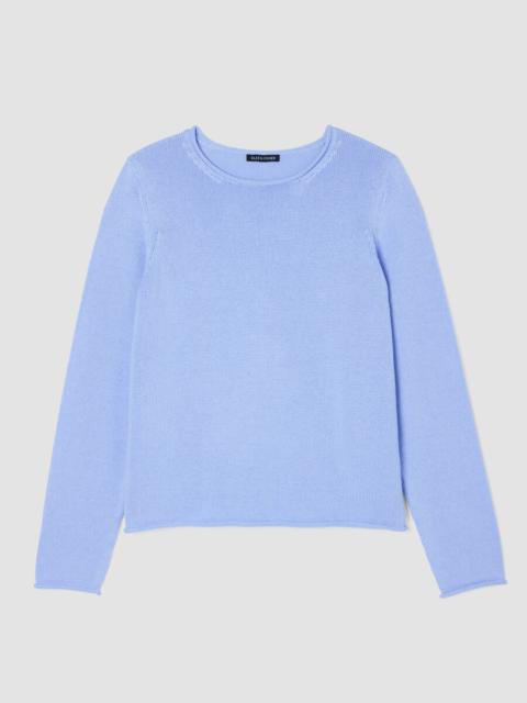 Peruvian Cotton Blend Jewel Neck Top