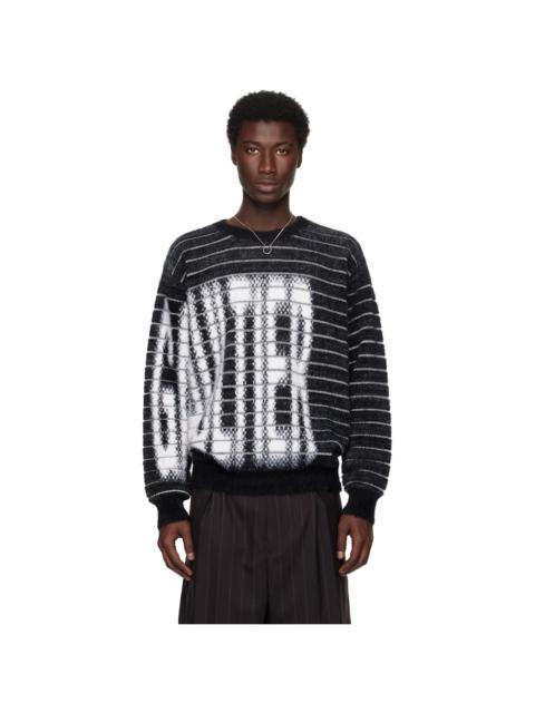 Black & White Jacquard 'Gaultier' Sweater
