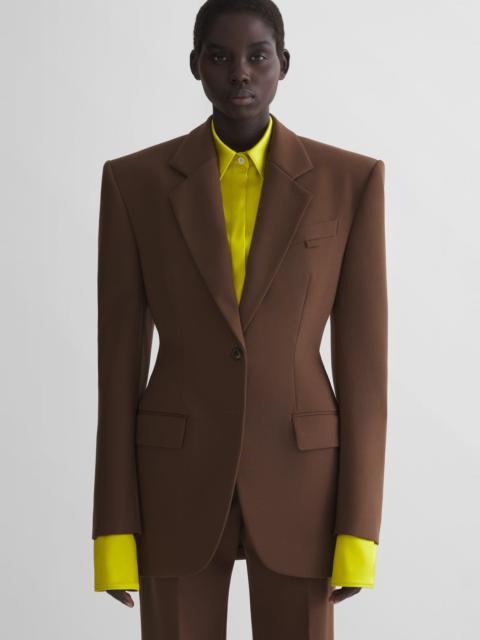 brown masculine jacket