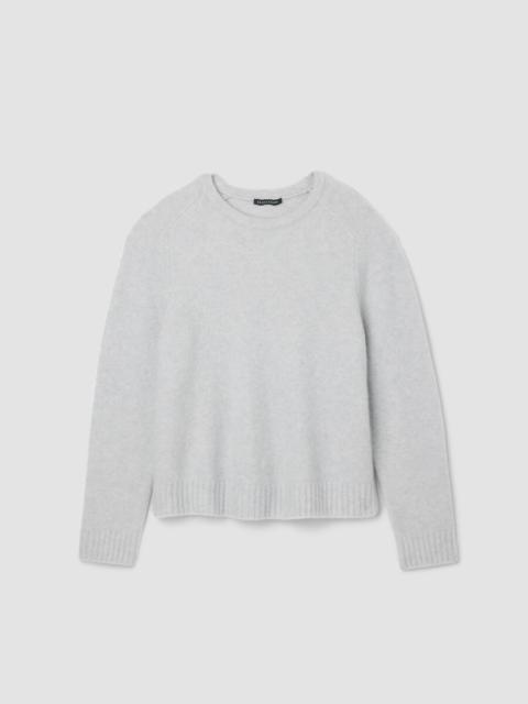 Cashmere Silk Boucle Bliss Crew Neck Top