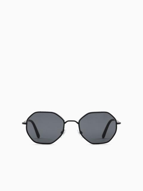 Men's hexagonal sunglasses