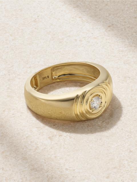 Silvia 14-karat Gold Diamond Ring