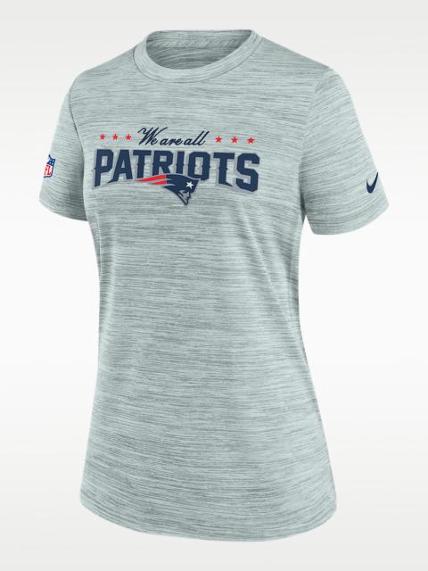 New England Patriots Rivalries Collection Sideline Velocity Women's Nike Dri-FIT NFL T-Shirt