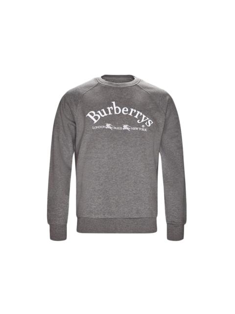 Burberry Cotton Blend Sweatshirt Grey