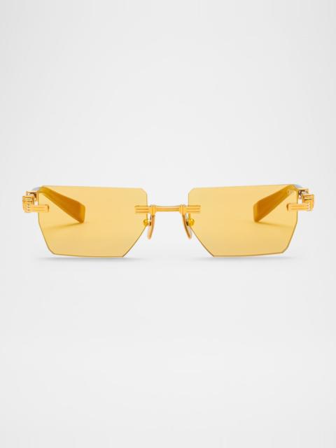 Pierre Titanium Rectangle Sunglasses