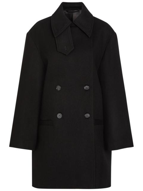 Toteme Broad Double-breasted Wool Peacoat