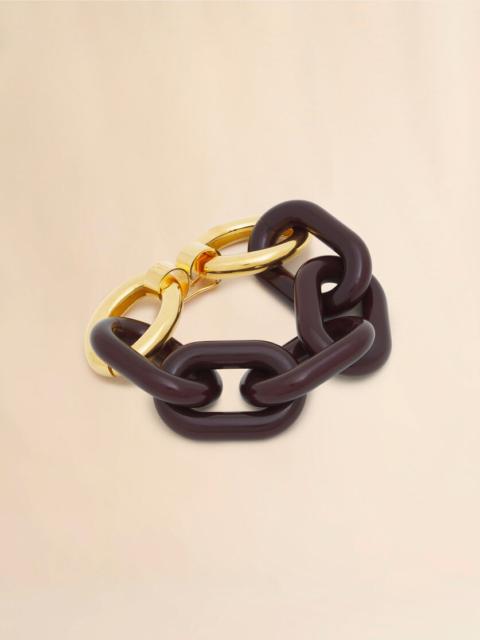 BROWN RESIN CHAIN BRACELET