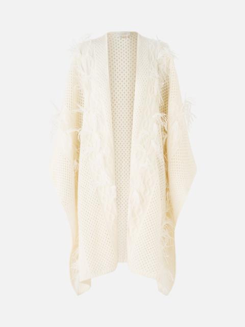 THROW OVER WITH FEATHERS