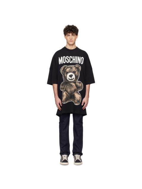 Black Oversized Maxi Teddy Bear T-shirt