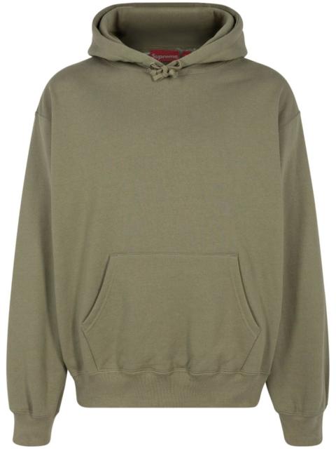 satin appliquÃ© "FW23 - Light Olive" hoodie