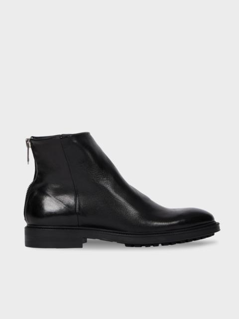Black Leather 'Nik' Boots