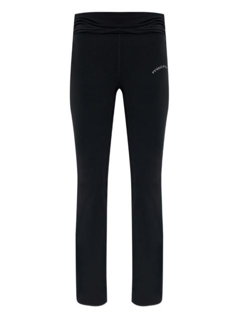 branding-detail flared trousers