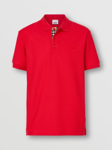 Monogram Motif Cotton Piqué Polo Shirt