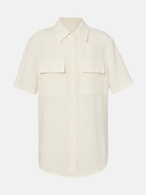 Shirley linen crêpe shirt