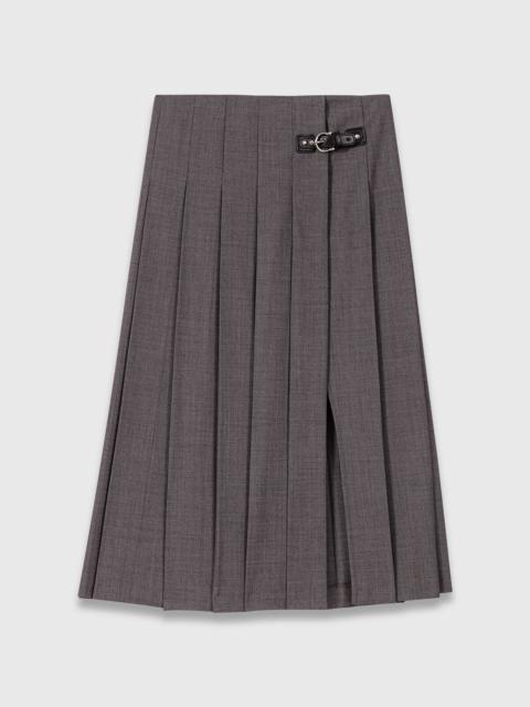 Long pleated skirt