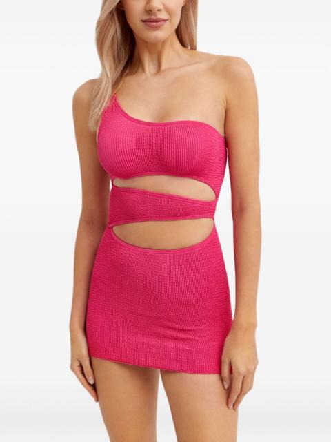 Rico asymmetric cut-out mini dress