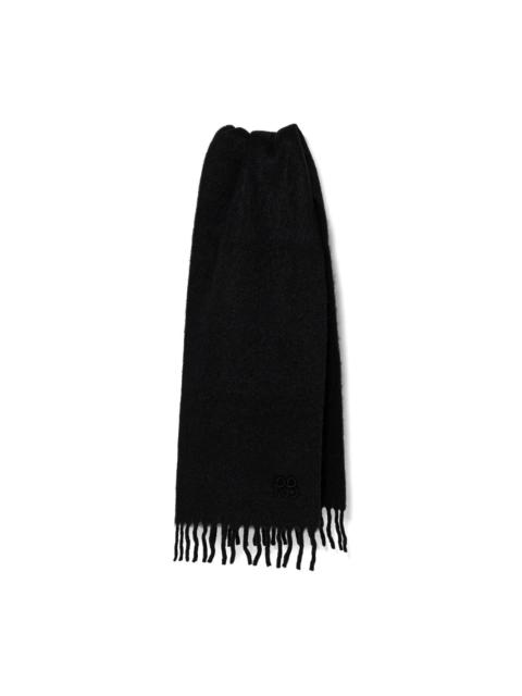 logo-embroidered scarf