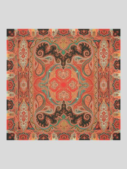 PAISLEY SILK AND CASHMERE SHAWL