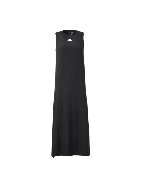 (WMNS) adidas One-piece Sleeveless Long Dress 'Black' IT4350