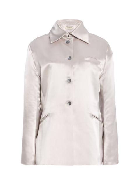 Luca Cotton Blazer silver