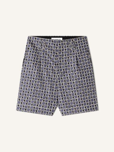 PRINTED COTTON SHORTS