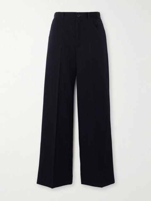 Wool-gabardine Straight-leg Pants