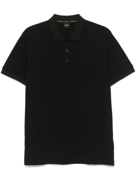 logo-embroidered polo shirt