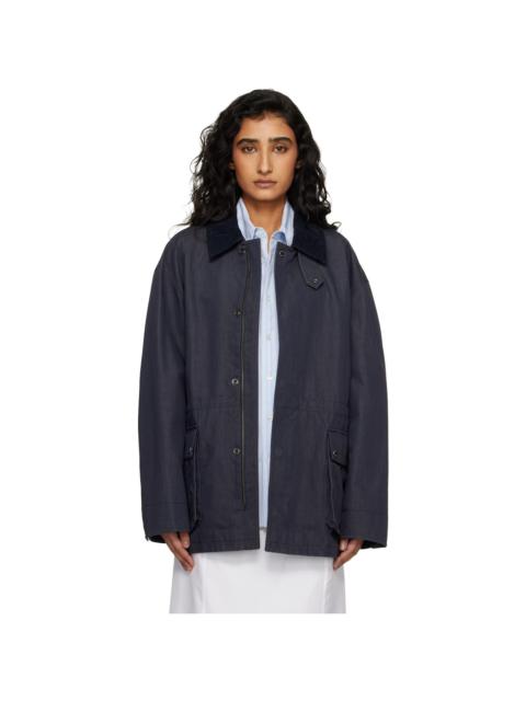 Navy Cotton Chore Jacket