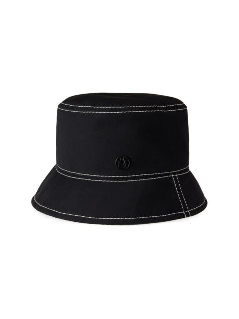 Axel contrast-stitching bucket hat