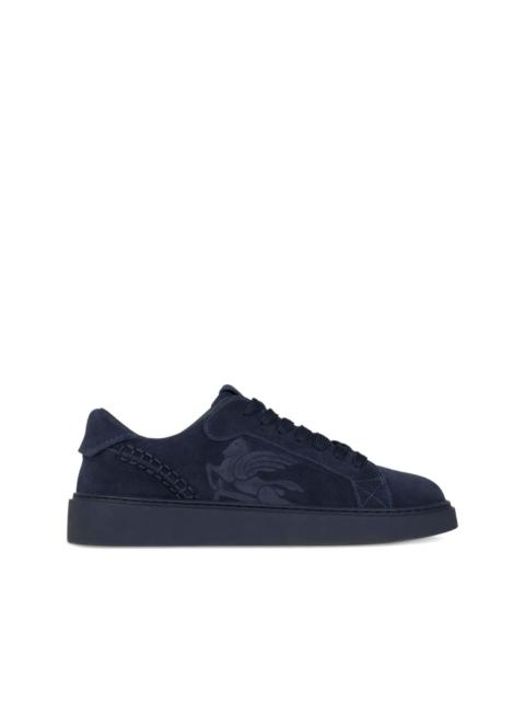 suede low-top sneakers