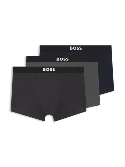 THREE-PACK OF STRETCH TRUNKS IN COTTON