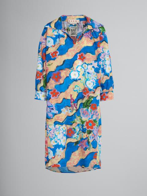 PRINTED POPLIN DRESS