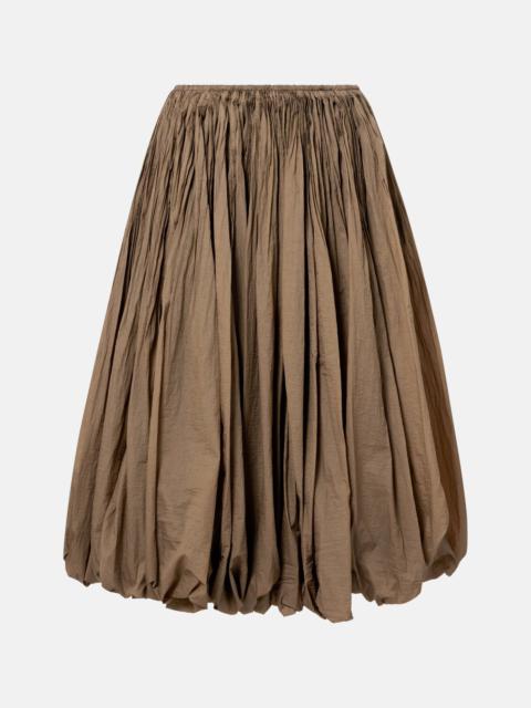 Flared balloon maxi skirt