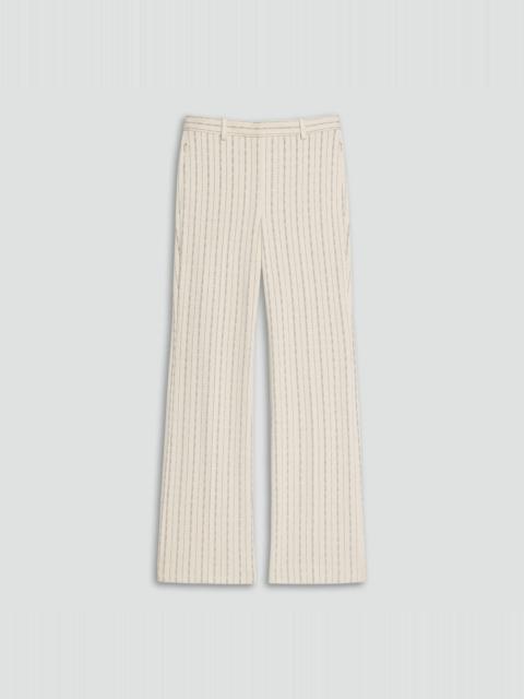 Flared Pant in Striped Crepe Jersey
