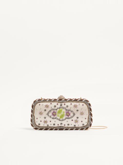 VALENTINO GARAVANI CARRY SECRETS EMBROIDERED MINAUDIERE