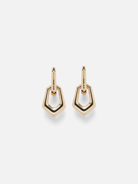 18kt gold earrings