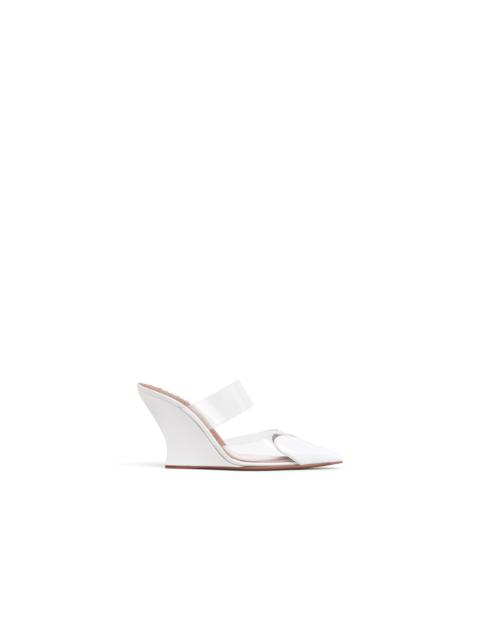 LE CŒUR WEDGE MULES IN PATENT LEATHER