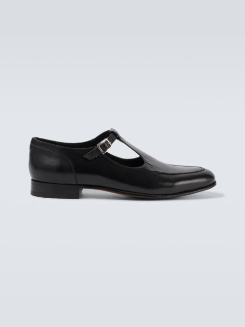 School leather loafers