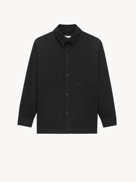 CASSANDRE OVERSHIRT IN COTTON LINEN GABARDINE