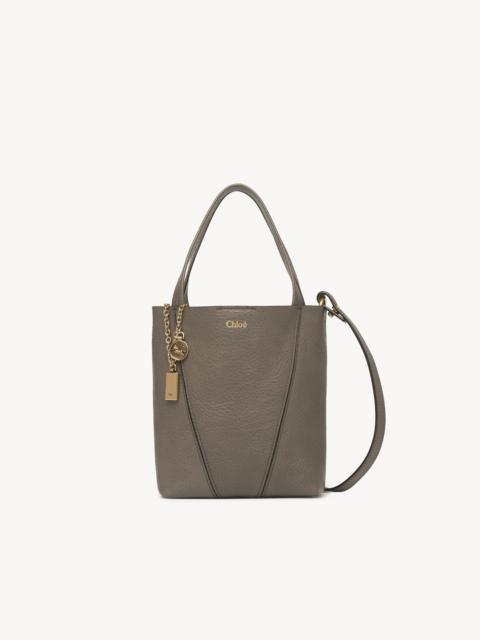 SMALL CHLOÉ SPIN TOTE BAG IN GRAINED LEATHER