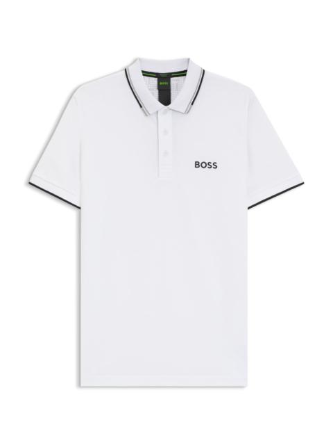 POLO SHIRT WITH CONTRAST LOGOS