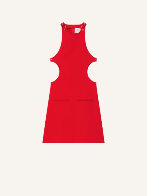 BUCKLE TAILORED A-LINE DRESS