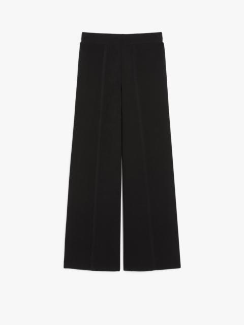 ASSIRO Wide-leg viscose knit trousers
