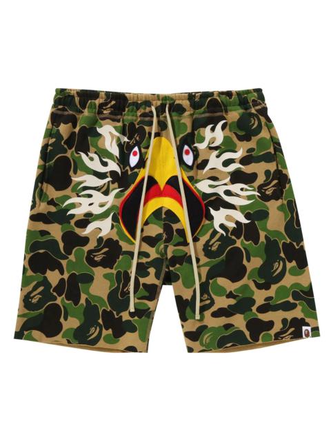BAPE x Readymade ABC Camo Eagle Wide Sweat Shorts 'Green'